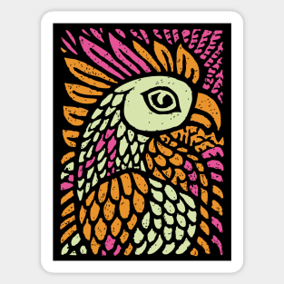 Psychedelic Rooster | Year of the Rooster Zodiac Sticker